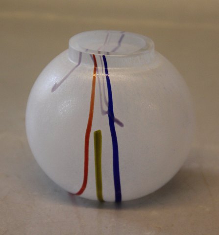 Kosta Boda Svensk Kunstner samlingen. Bertil Vallien Miniature 48223 Rainbow 
Vase 7.5 x 8 cm