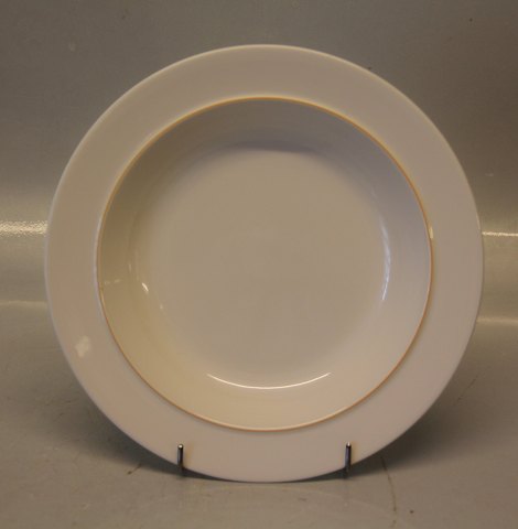 Gul Kant 3073 Dyb tallerken 24 cm (605) Årstiderne GUL  4 ALL Seasons Royal 
Copenhagen