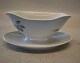 008 A Gravy boat ca 8.5 x 19 cm B&G Blue Faling Leaves porcelain